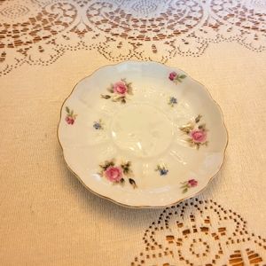EUC Vintage Floral Saucer Plate Unmarked